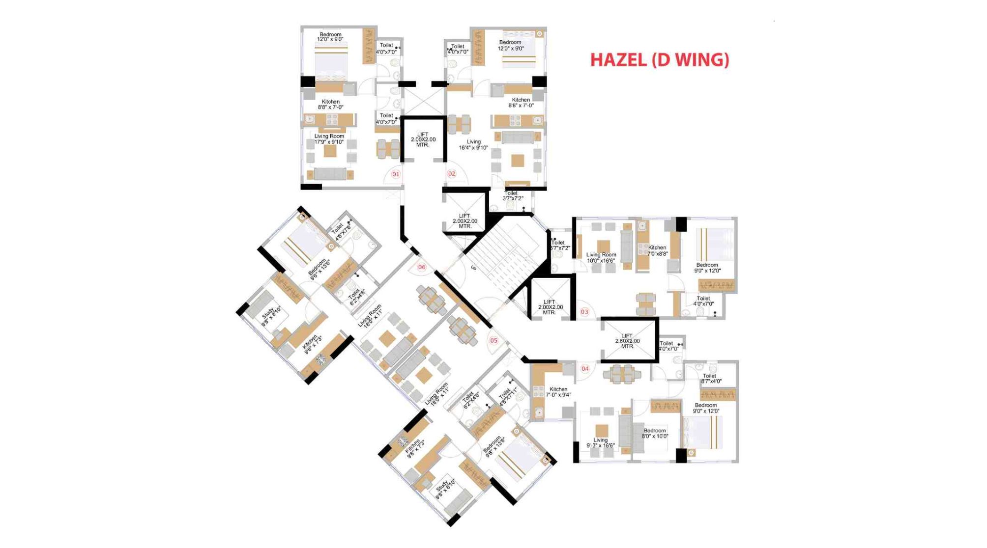 Naman-Premier-Floor-Plan-Hazel-D-Wing