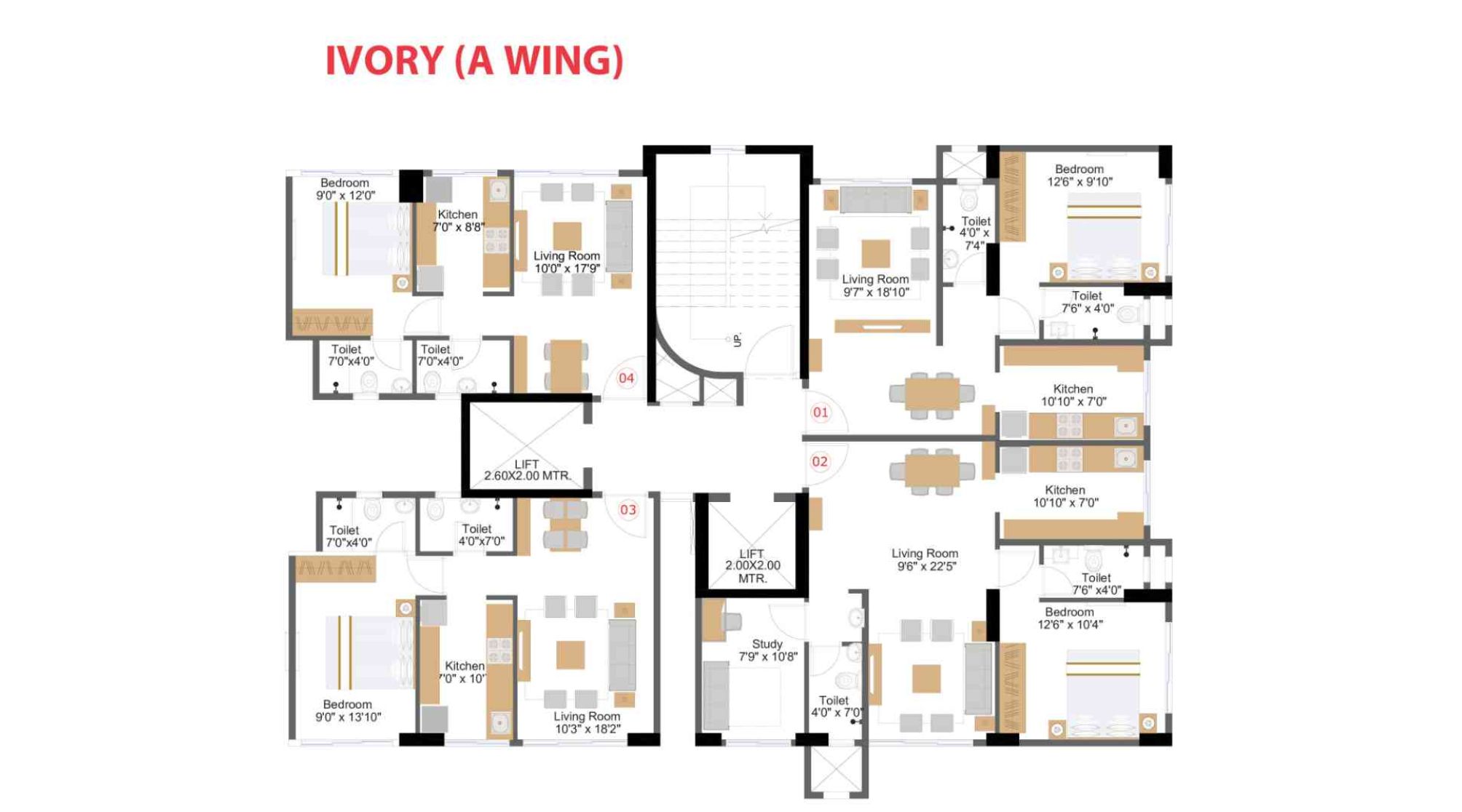 Naman-Premier-Floor-Plan-Ivory-A-Wing