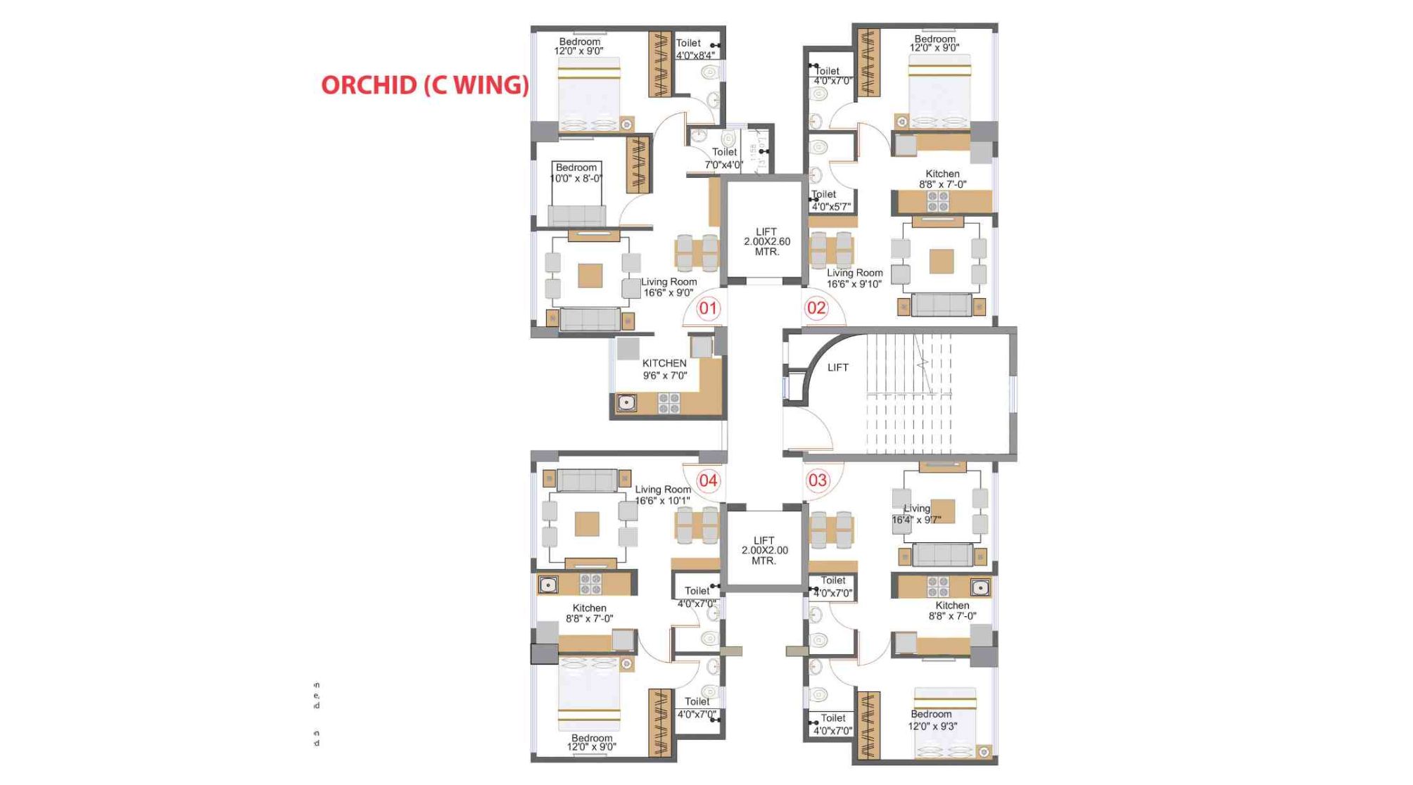 Naman-Premier-Floor-Plan-Orchid-C-Wing