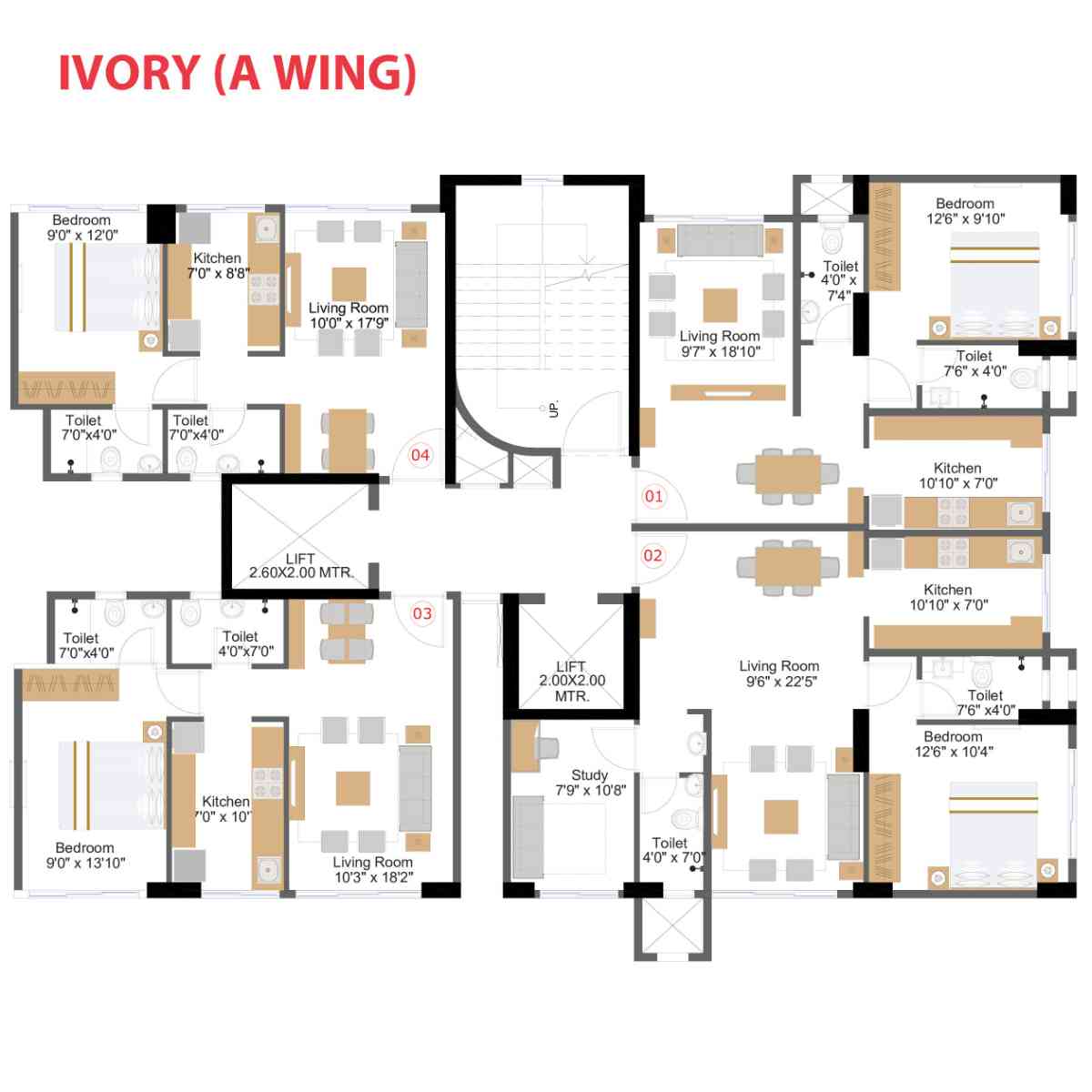 Naman-Premier-Floor-Plan-Ivory-A-Wing