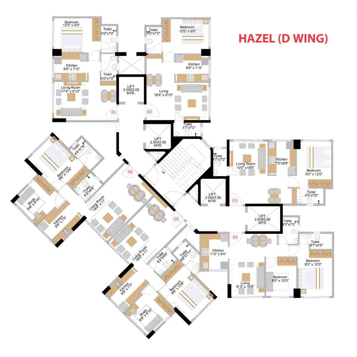 Naman-Premier-Floor-Plan-Hazel-D-Wing